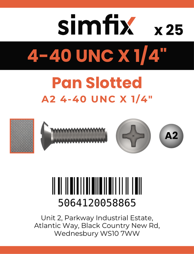 Simfix product label - 85UA2440006-D