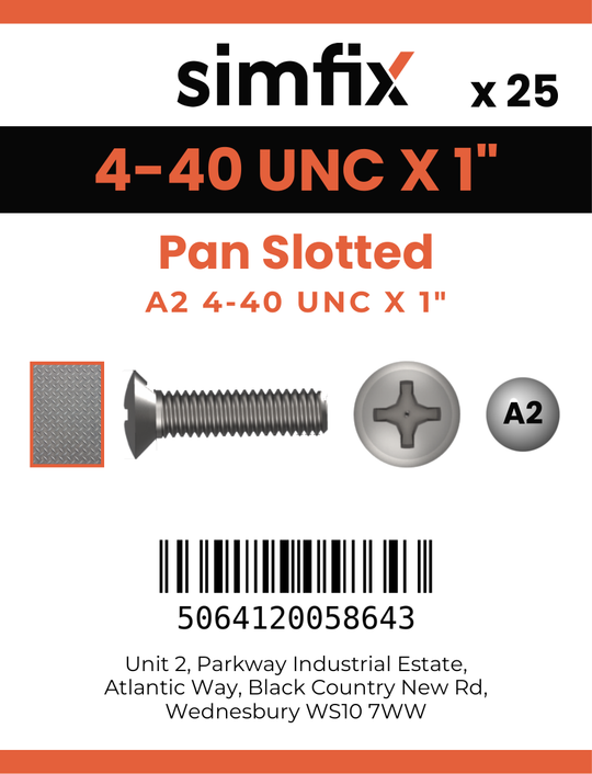 Simfix product label - 85UA2440025-D