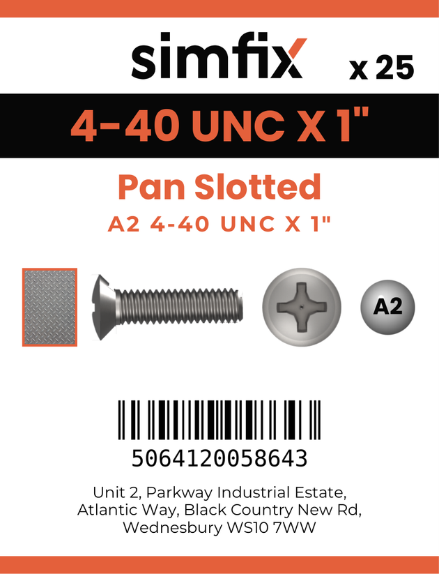 Simfix product label - 85UA2440025-D