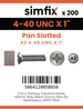 Simfix product label - 85UA2440025-T