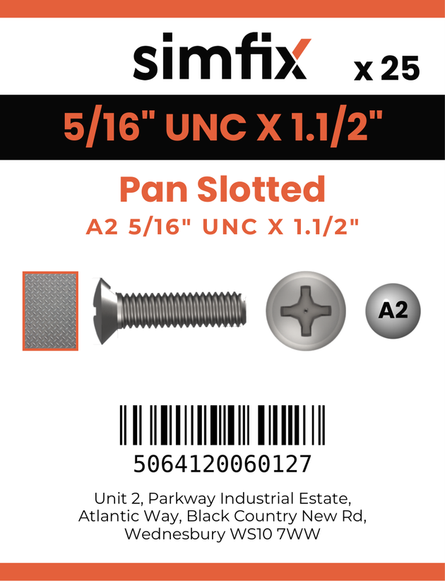 Simfix product label - 85UA2516038-D