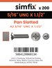 Simfix product label - 85UA2516038-T