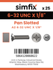 Simfix product label - 85UA2632003-D