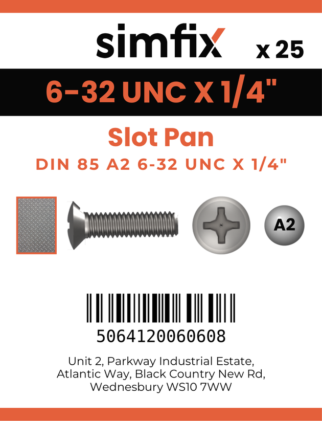 Simfix product label - 85UA2632006-D