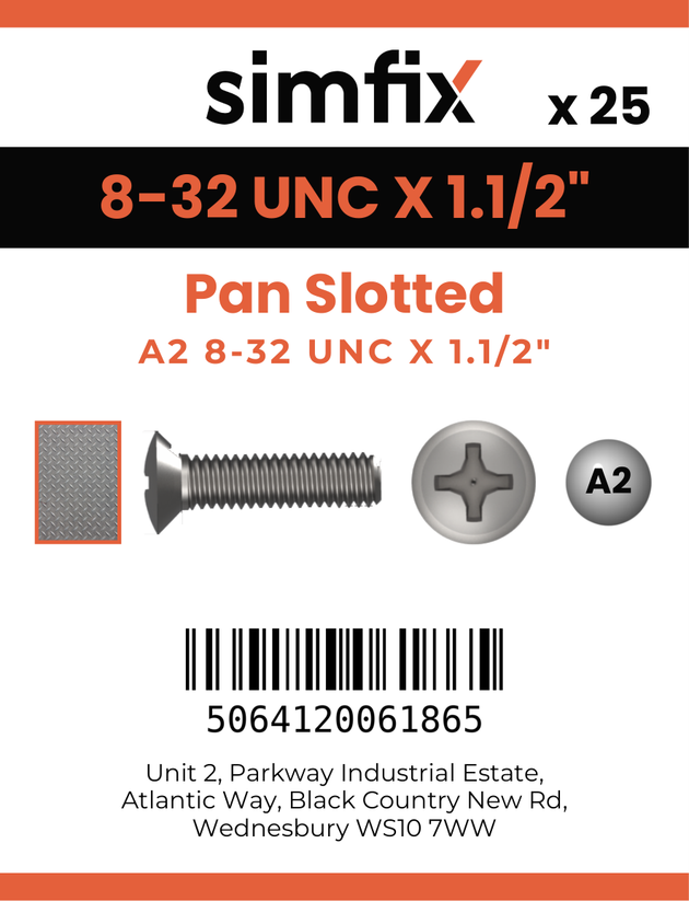 Simfix product label - 85UA2832038-D