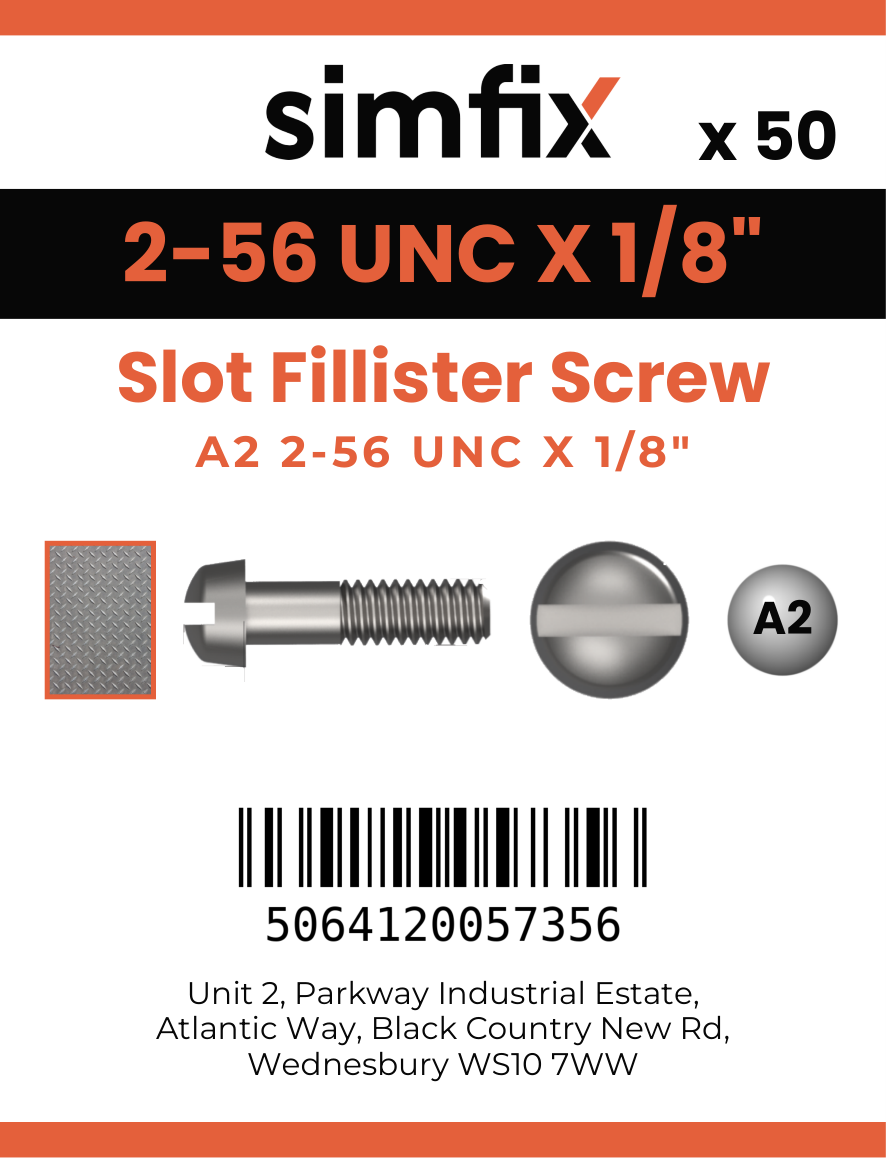 Simfix product label - 85UA2N02003F-T