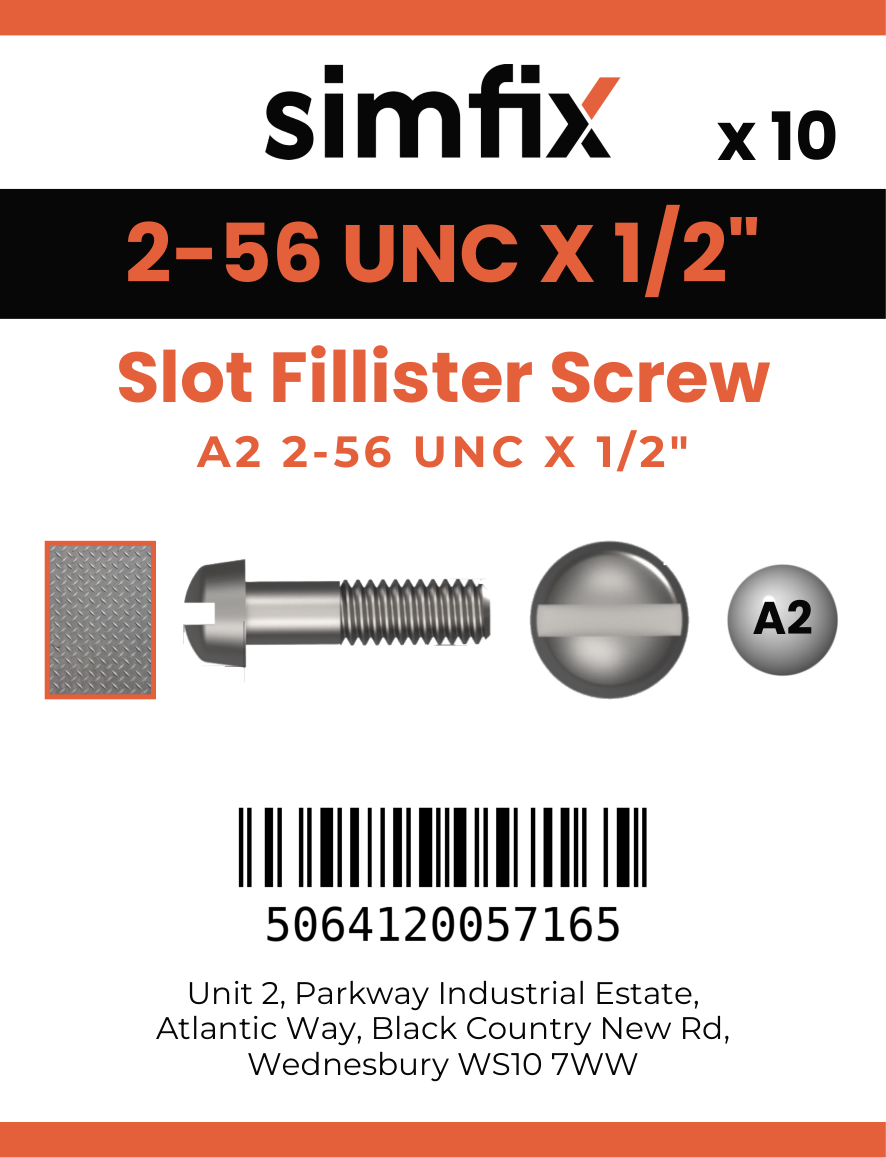 Simfix product label - 85UA2N02013F-D