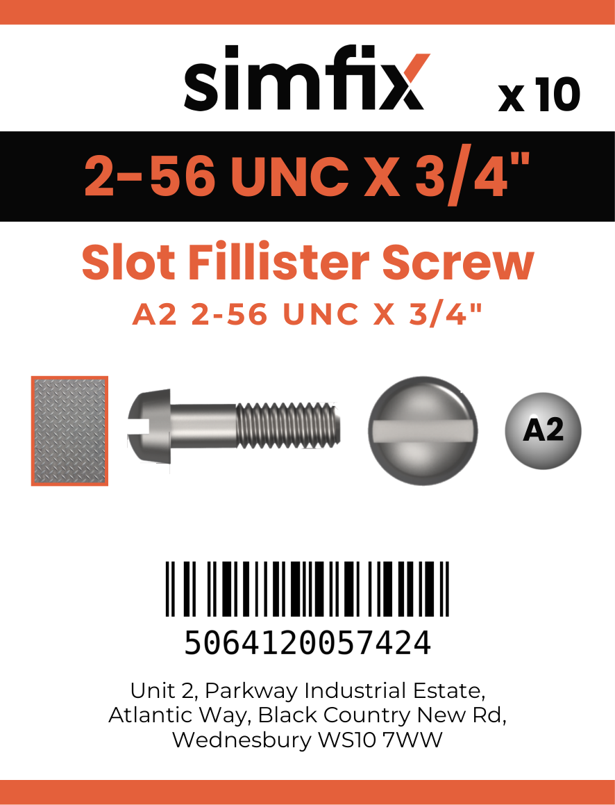 Simfix product label - 85UA2N02019F-D