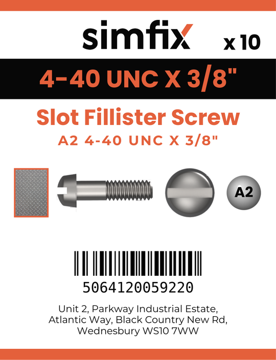 Simfix product label - 85UA2N04010F-D