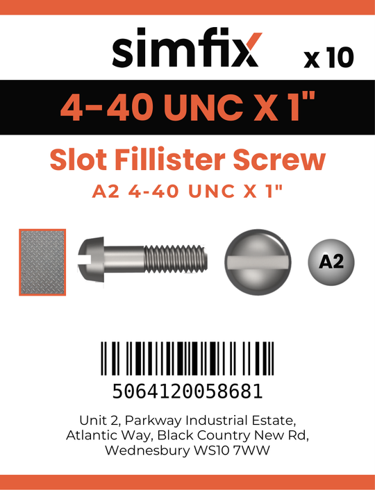 Simfix product label - 85UA2N04025F-D