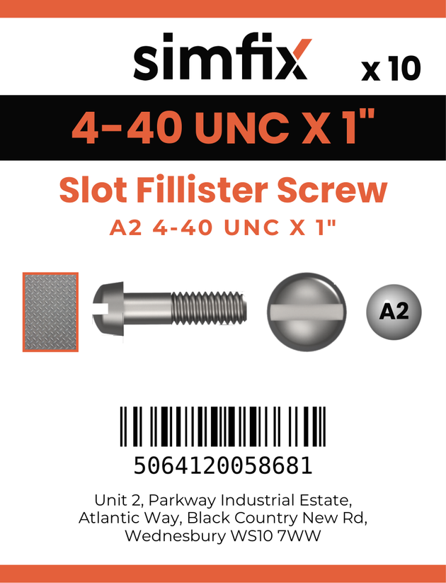 Simfix product label - 85UA2N04025F-D