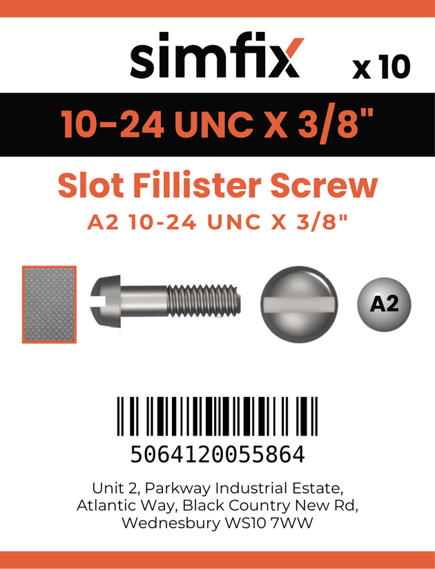 Simfix product label - 85UA2N10010F-D