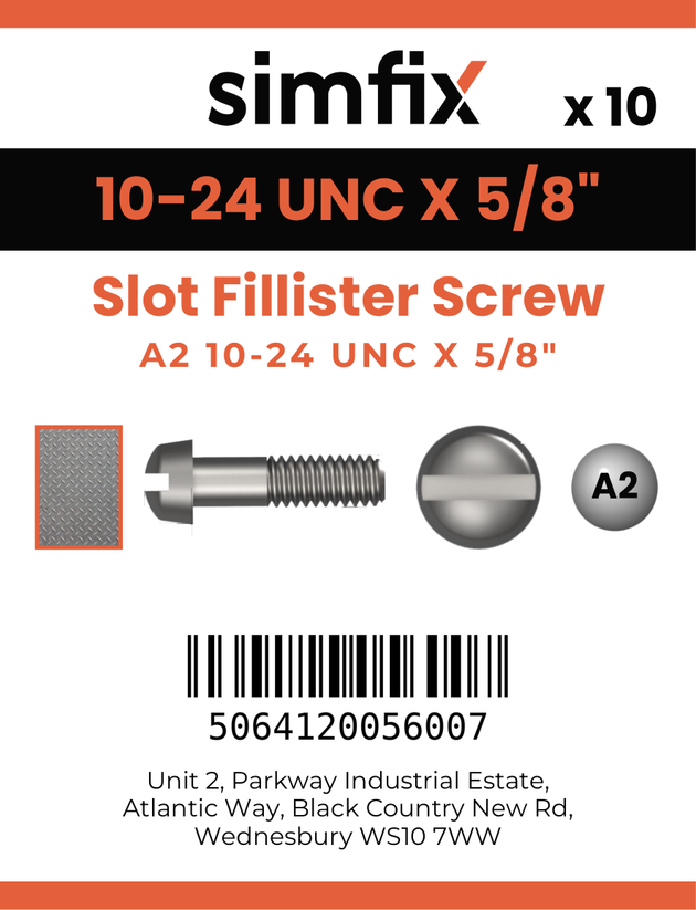 Simfix product label - 85UA2N10016F-D