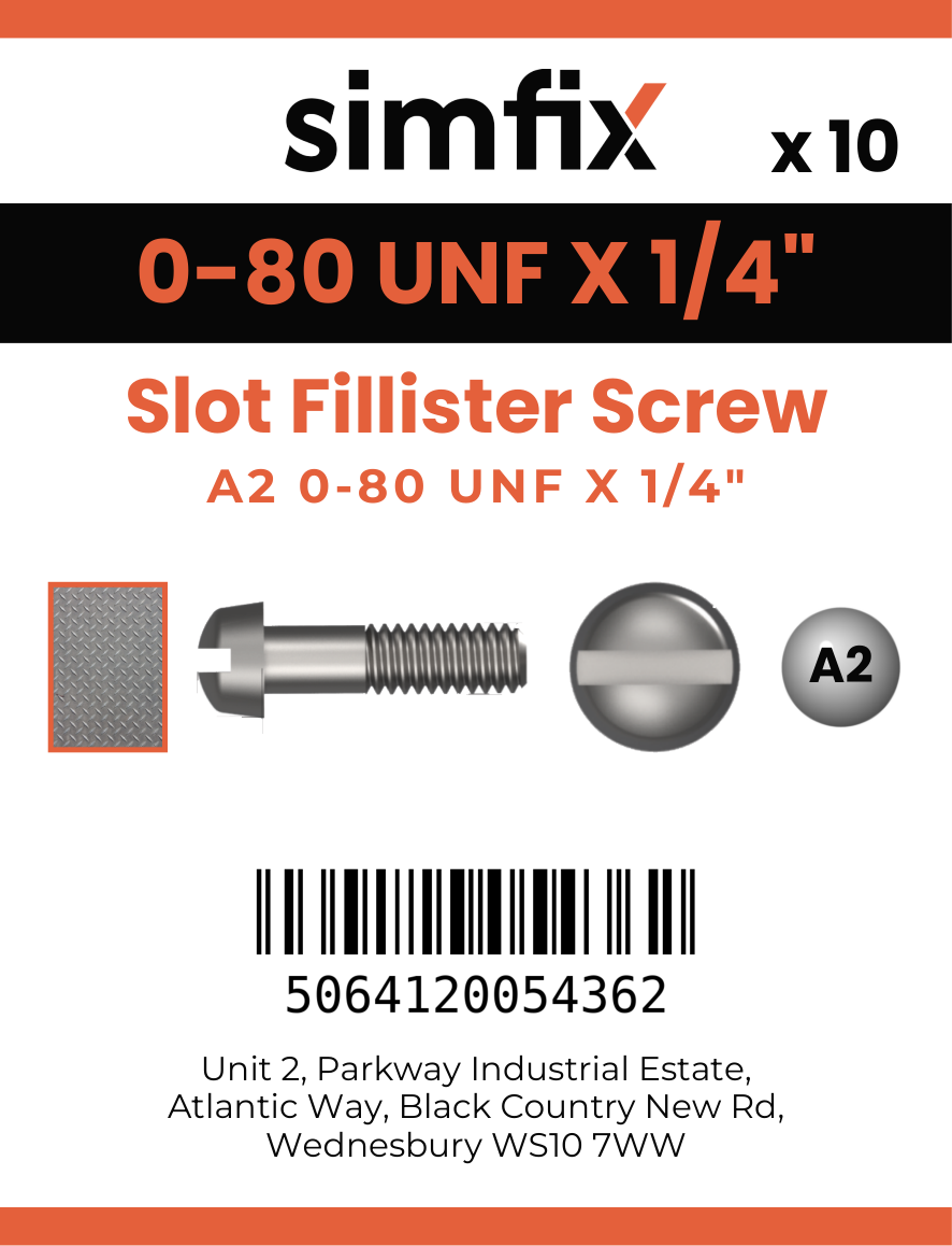 Simfix product label - 85UFA2080006F-D