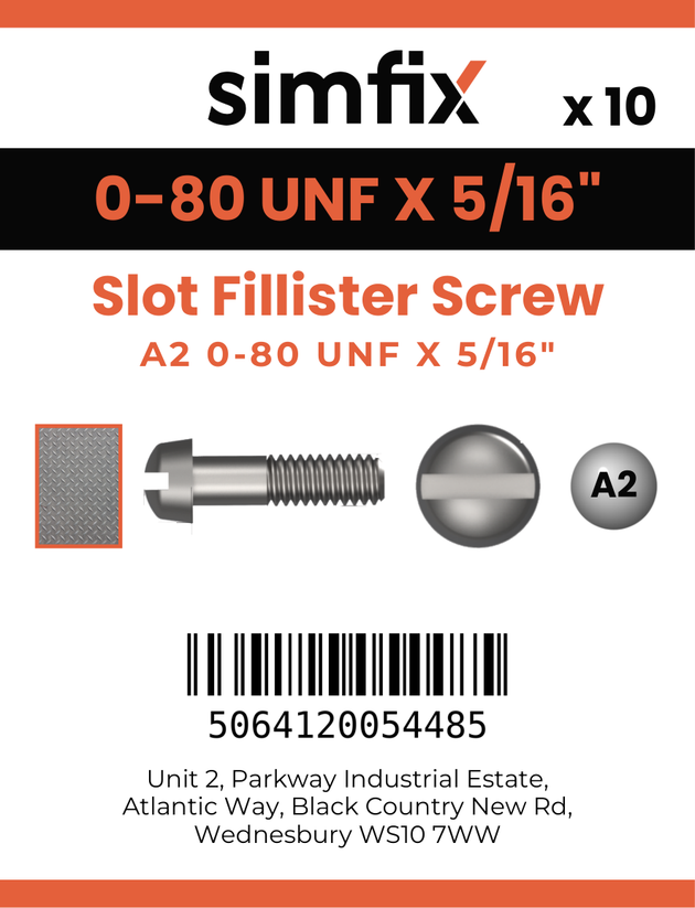Simfix product label - 85UFA2080008F-D