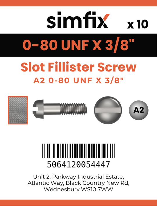 Simfix product label - 85UFA2080010F-D