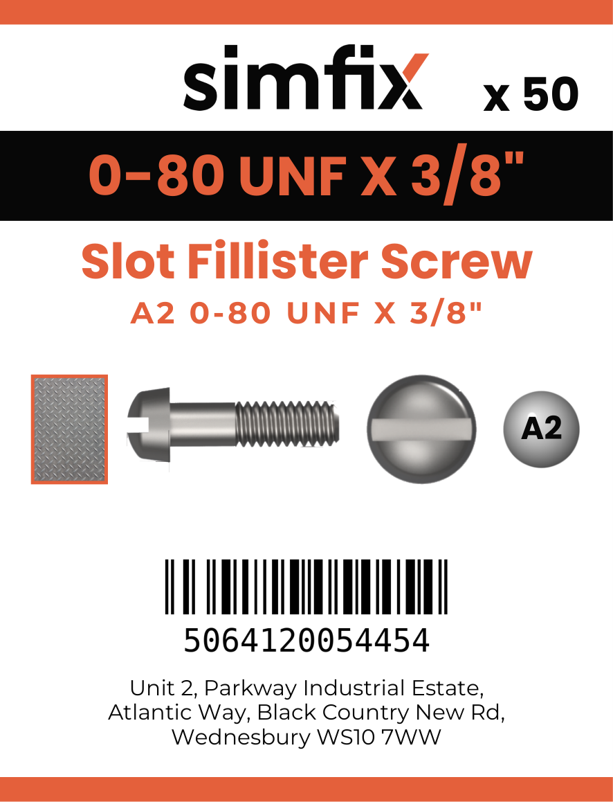 Simfix product label - 85UFA2080010F-T
