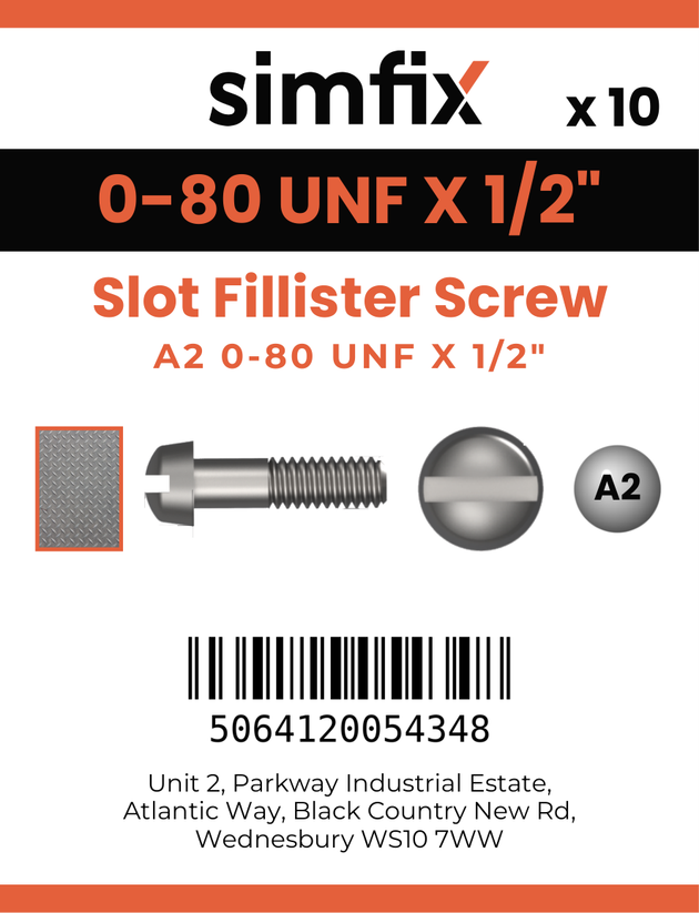 Simfix product label - 85UFA2080013F-D