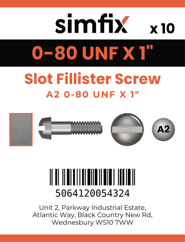 Simfix product label - 85UFA2080025F-D