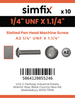 Simfix product label - 85UFA214032-D