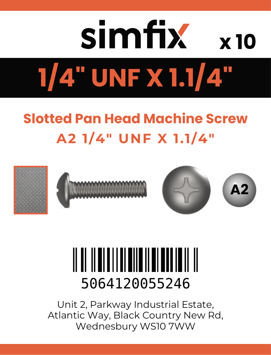 Simfix product label - 85UFA214032-D
