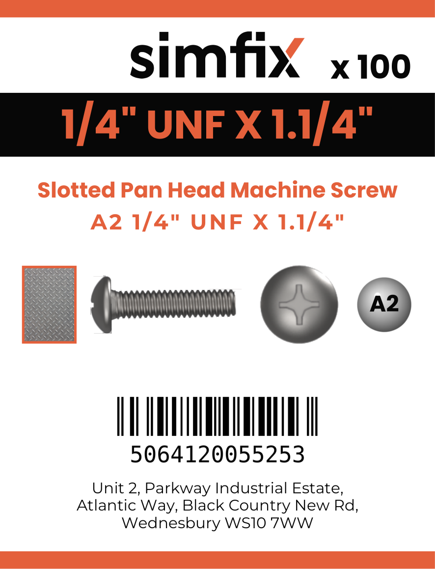 Simfix product label - 85UFA214032-T