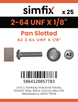 Simfix product label - 85UFA2264003-D