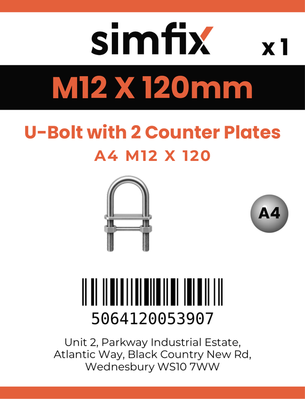 Simfix product label - 8651A412120-D