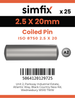 Simfix product label - 8750A1025020-D