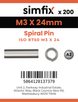 Simfix product label - 8750A103024-T