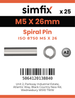 Simfix product label - 8750A105026-D