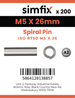 Simfix product label - 8750A105026-T