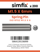 Simfix product label - 8752A2015006-T
