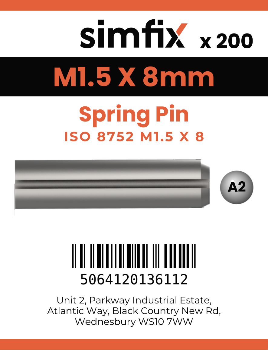 Simfix product label - 8752A2015008-T