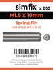 Simfix product label - 8752A2015010-T