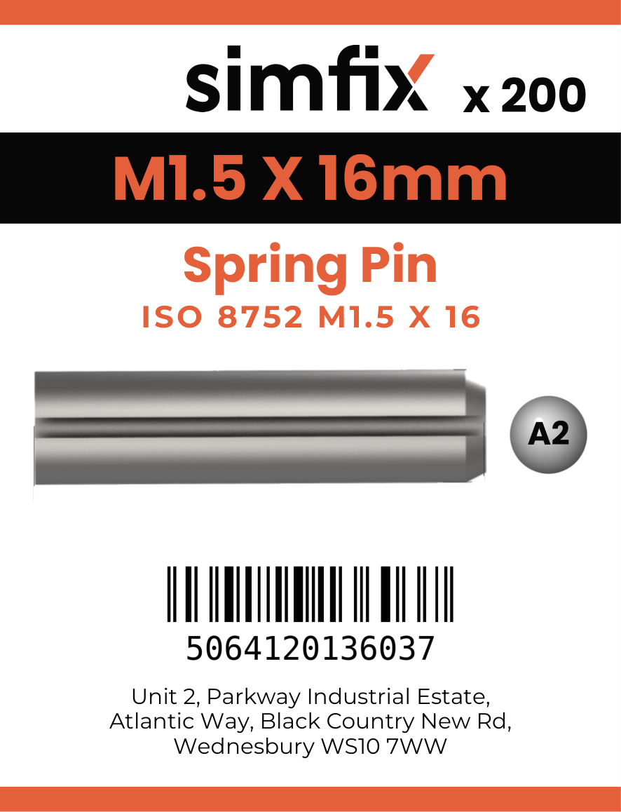 Simfix product label - 8752A2015016-T