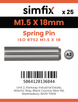 Simfix product label - 8752A2015018-D