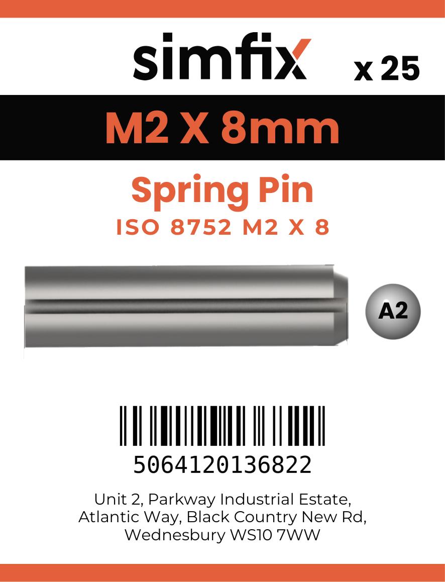 Simfix product label - 8752A202008-D