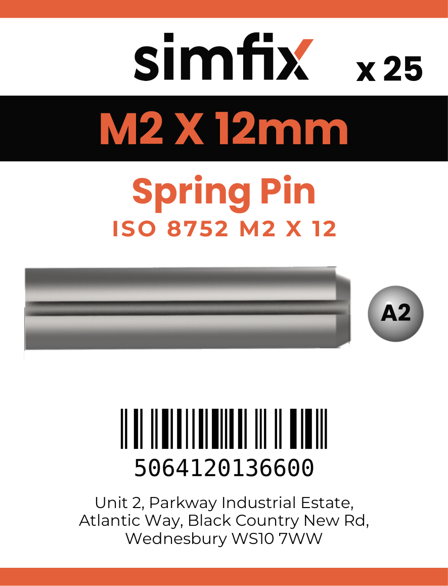 Simfix product label - 8752A202012-D