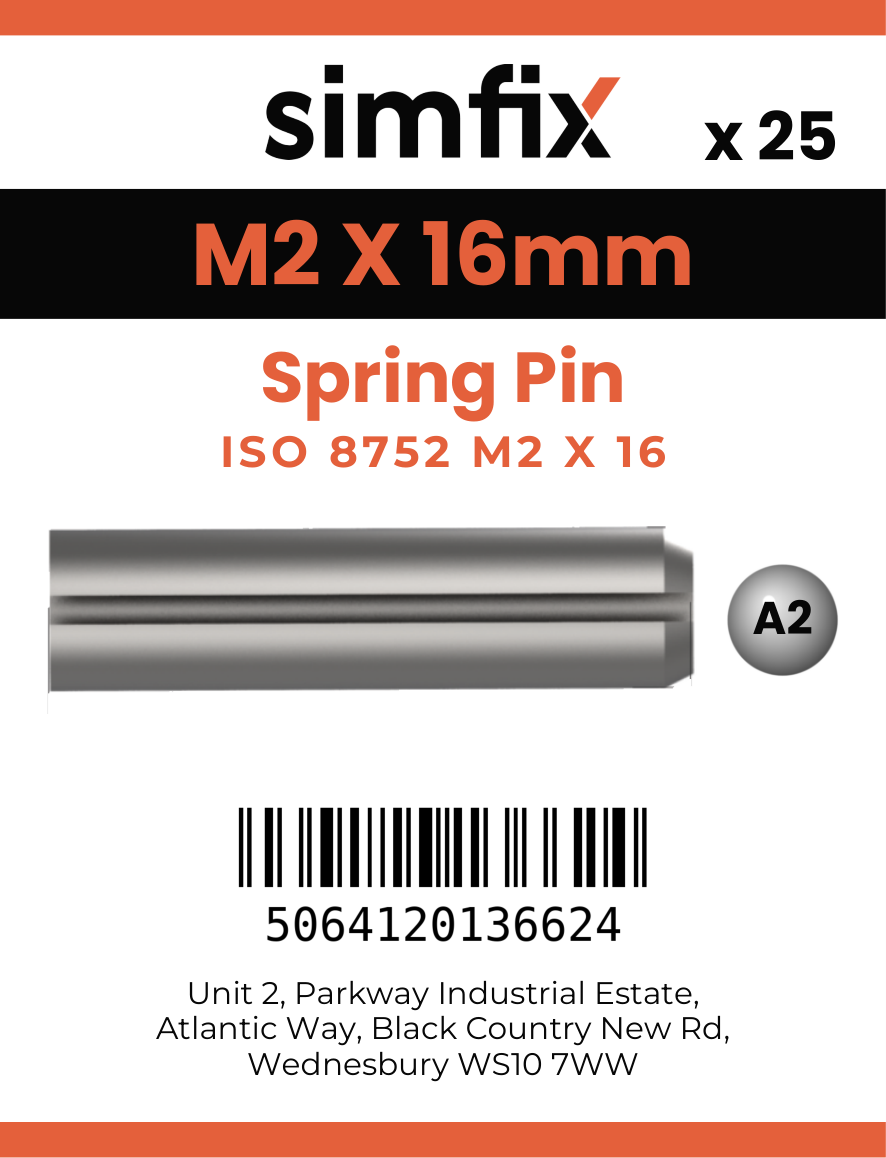 Simfix product label - 8752A202016-D