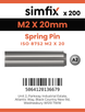 Simfix product label - 8752A202020-T
