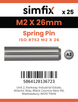 Simfix product label - 8752A202026-D