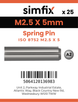 Simfix product label - 8752A2025005-D