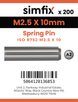 Simfix product label - 8752A2025010-T