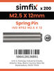 Simfix product label - 8752A2025012-T