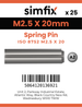 Simfix product label - 8752A2025020-D