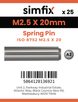 Simfix product label - 8752A2025020-D