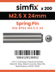 Simfix product label - 8752A2025024-T