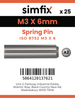 Simfix product label - 8752A203006-D