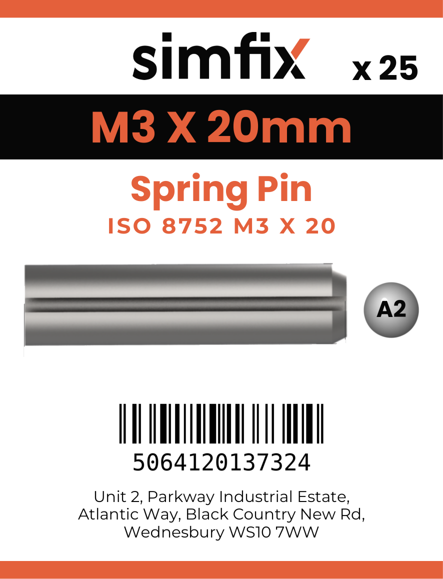 Simfix product label - 8752A203020-D